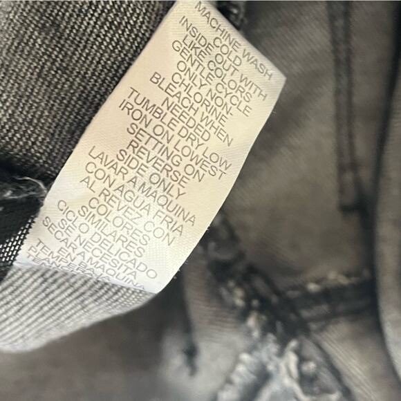 Democracy “Ab” Solution Black Button Front Jeans Size 6 - Picture 8 of 9